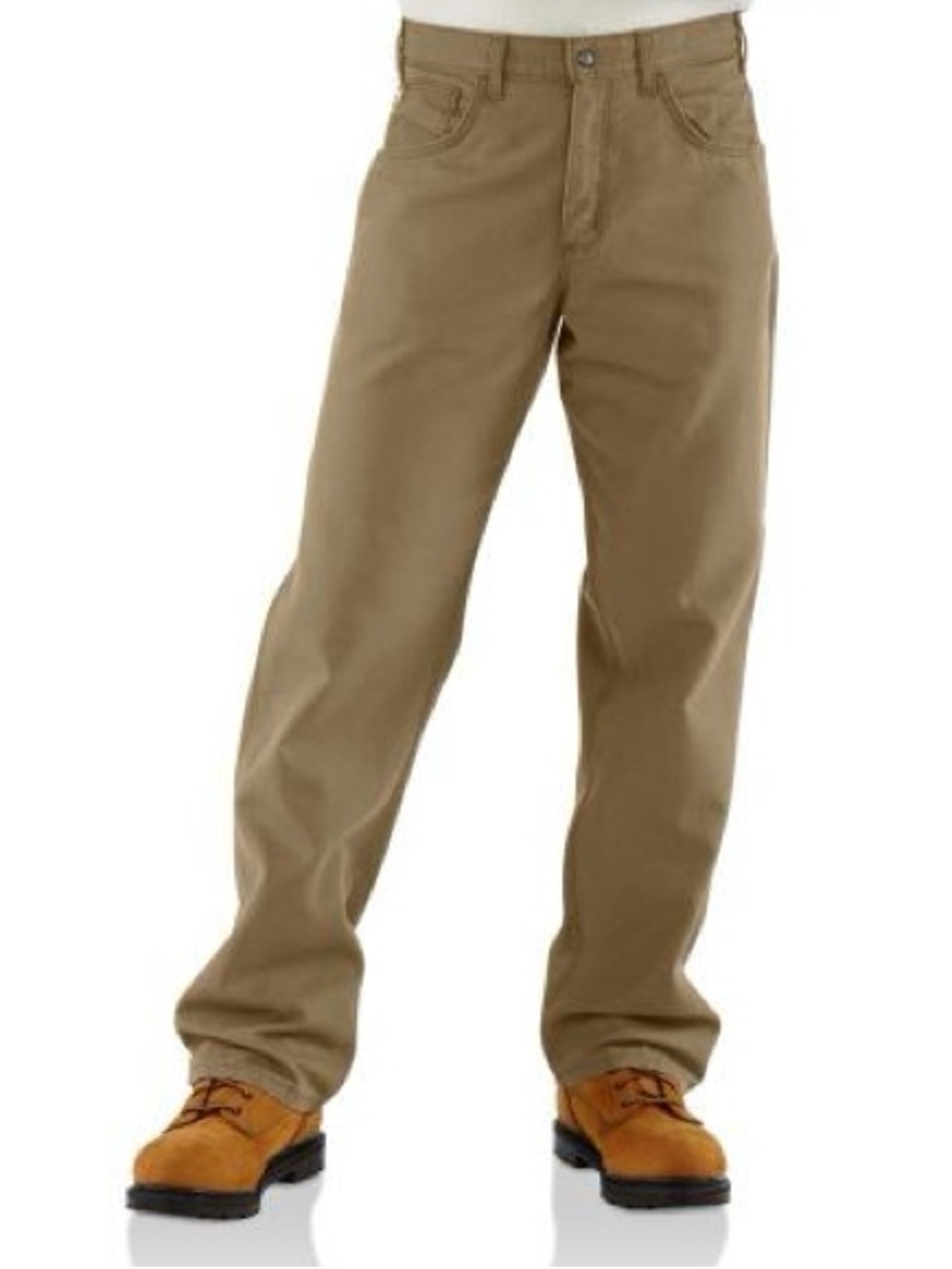 Carhartt  FR Loose Straight Canvas Pant in Golden Khaki. Size 34 x 32. NWT